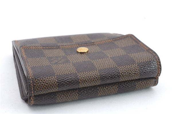 Auth Louis Vuitton Damier Porte Monnaie Billet Carte Credit N61652 Wallet 9654C