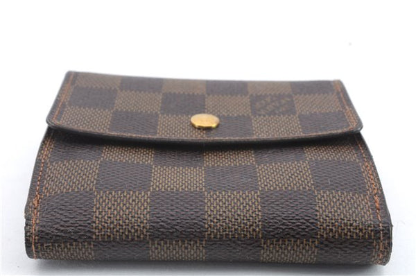 Auth Louis Vuitton Damier Porte Monnaie Billet Carte Credit N61652 Wallet 9654C