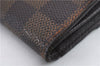 Auth Louis Vuitton Damier Porte Monnaie Billet Carte Credit N61652 Wallet 9654C