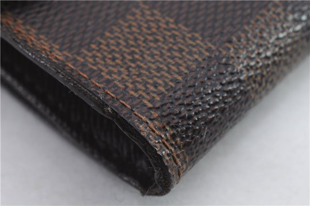 Auth Louis Vuitton Damier Porte Monnaie Billet Carte Credit N61652 Wallet 9654C