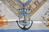 Authentic HERMES Carre 90 Scarf "CHARMES DES PLAGES" Silk Light Blue Box 9655D