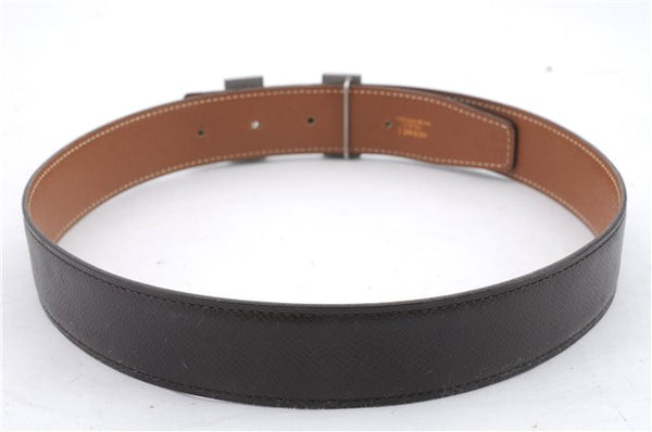 Authentic HERMES Constance Ladies Leather Belt Size 65cm 25.6" Brown 9656C