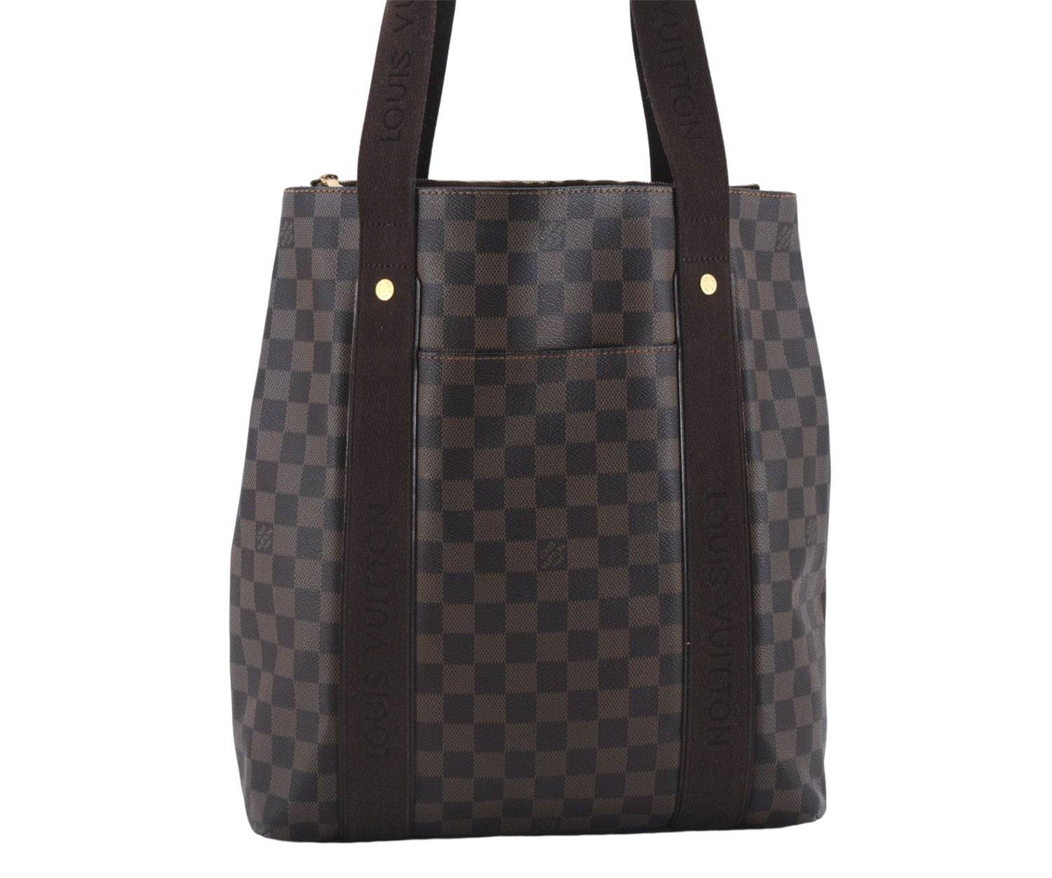Authentic Louis Vuitton Damier Cabas Beaubourg Shoulder Tote Bag N52006 LV 9656D