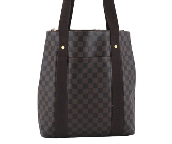 Authentic Louis Vuitton Damier Cabas Beaubourg Shoulder Tote Bag N52006 LV 9656D