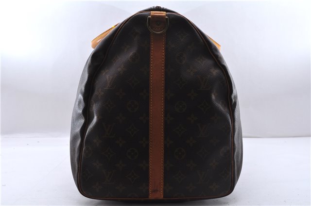 Auth Louis Vuitton Monogram Keepall Bandouliere 60 Boston Bag M41412 LV 9657D