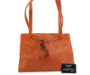 Authentic CHANEL Calf Skin Matelasse Shoulder Tote Bag Orange CC 9659D