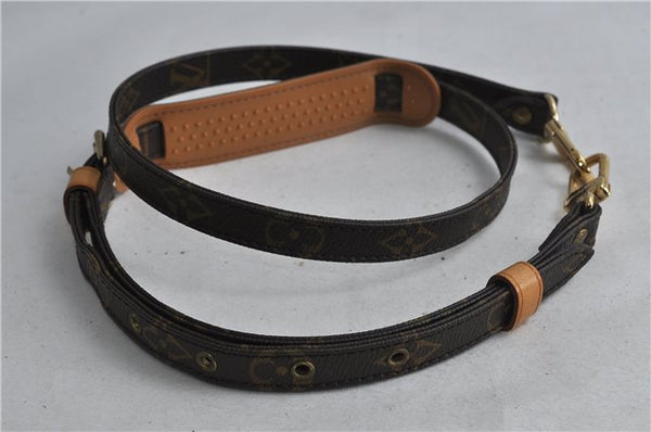 Authentic Louis Vuitton Monogram Brown Shoulder Strap 39.4-44.5" LV 9676C