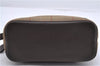 Authentic Burberrys Check Canvas Leather Clutch Hand Bag Purse Khaki Green 9680C