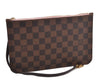 Auth Louis Vuitton Damier Neverfull Pouch Purse Clutch Rose Ballerine Pink 9682C