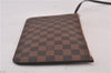 Auth Louis Vuitton Damier Neverfull Pouch Purse Clutch Rose Ballerine Pink 9682C