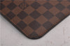 Auth Louis Vuitton Damier Neverfull Pouch Purse Clutch Rose Ballerine Pink 9682C