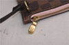 Auth Louis Vuitton Damier Neverfull Pouch Purse Clutch Rose Ballerine Pink 9682C