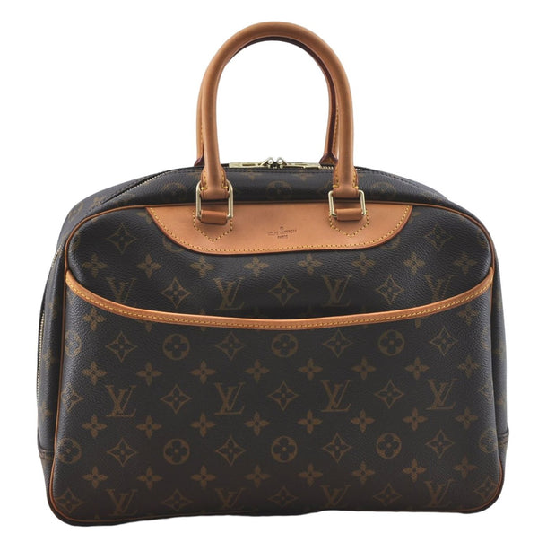 Authentic Louis Vuitton Monogram Deauville Hand Bag M47270 LV 9684C