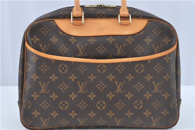 Authentic Louis Vuitton Monogram Deauville Hand Bag M47270 LV 9684C
