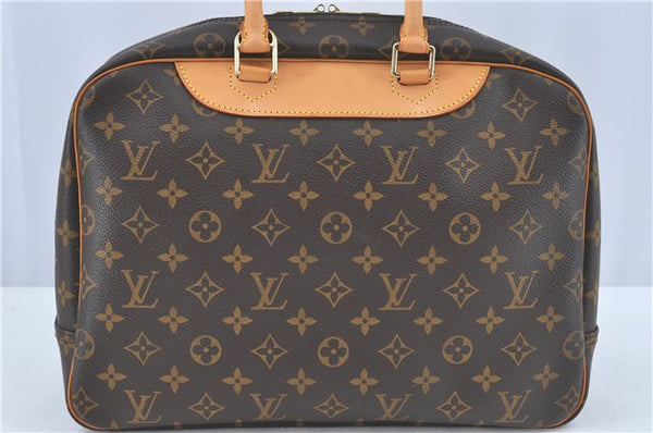 Authentic Louis Vuitton Monogram Deauville Hand Bag M47270 LV 9684C