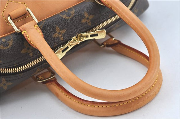 Authentic Louis Vuitton Monogram Deauville Hand Bag M47270 LV 9684C