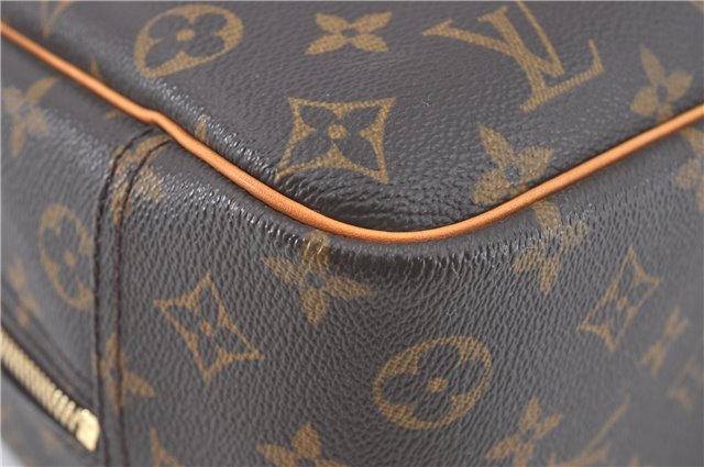 Authentic Louis Vuitton Monogram Deauville Hand Bag M47270 LV 9684C