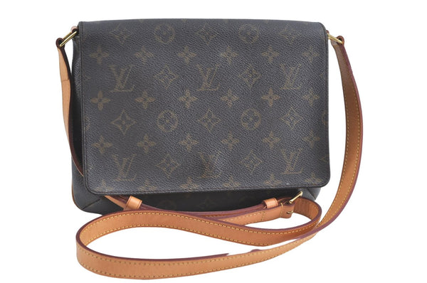 Auth Louis Vuitton Monogram Musette Tango Shoulder Cross Bag M51388 LV 9685B