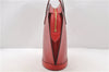 Authentic Louis Vuitton Epi Saint Jacques Hand Bag Purse Red M52277 LV 9685C
