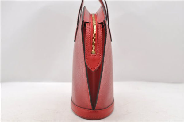 Authentic Louis Vuitton Epi Saint Jacques Hand Bag Purse Red M52277 LV 9685C