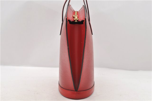 Authentic Louis Vuitton Epi Saint Jacques Hand Bag Purse Red M52277 LV 9685C