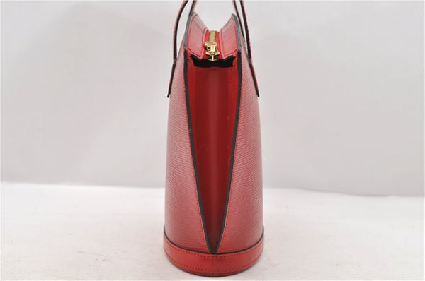 Authentic Louis Vuitton Epi Saint Jacques Hand Bag Purse Red M52277 LV 9685C