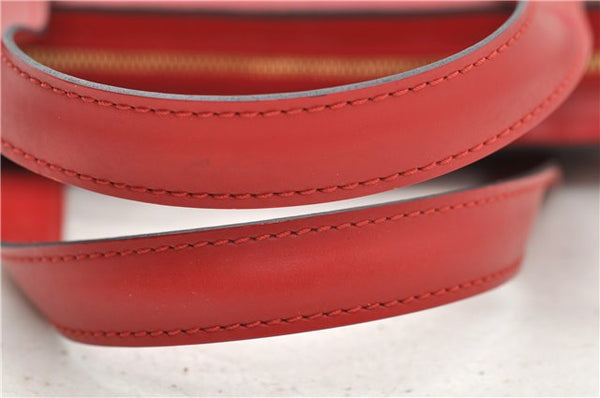 Authentic Louis Vuitton Epi Saint Jacques Hand Bag Purse Red M52277 LV 9685C