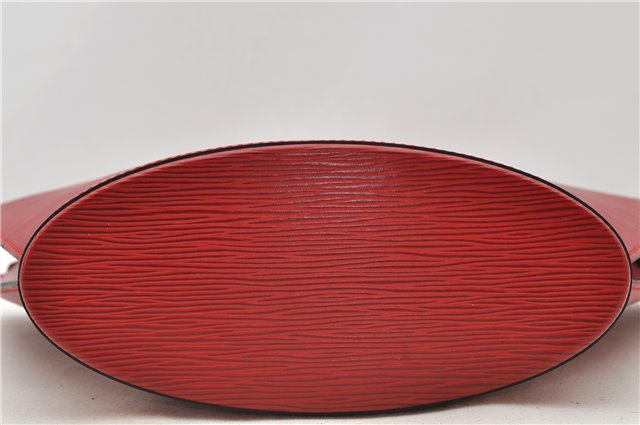 Authentic Louis Vuitton Epi Saint Jacques Hand Bag Purse Red M52277 LV 9685C