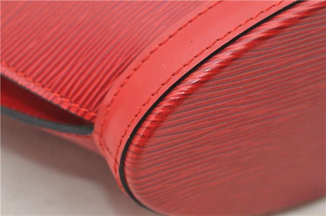 Authentic Louis Vuitton Epi Saint Jacques Hand Bag Purse Red M52277 LV 9685C