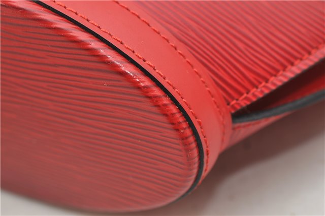 Authentic Louis Vuitton Epi Saint Jacques Hand Bag Purse Red M52277 LV 9685C