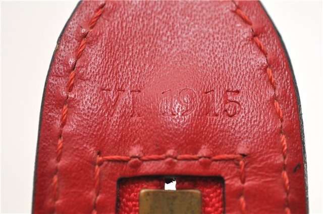 Authentic Louis Vuitton Epi Saint Jacques Hand Bag Purse Red M52277 LV 9685C