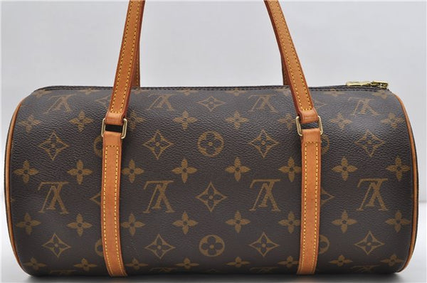 Authentic Louis Vuitton Monogram Papillon 30 Hand Bag M51385 LV 9686C