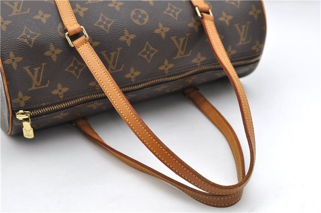Authentic Louis Vuitton Monogram Papillon 30 Hand Bag M51385 LV 9686C