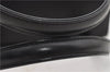 Authentic BURBERRY Check Vintage Leather Hand Bag Purse Black 9686E