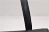 Authentic BURBERRY Check Vintage Leather Hand Bag Purse Black 9686E