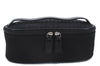 Authentic Christian Dior Trotter Vanity Bag Pouch Canvas Leather Black CD 9688C