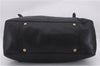 Authentic PRADA Vintage Tassel Shoulder Drawstring Bag Leather Black 9689E