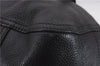 Authentic PRADA Vintage Tassel Shoulder Drawstring Bag Leather Black 9689E