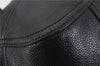 Authentic PRADA Vintage Tassel Shoulder Drawstring Bag Leather Black 9689E