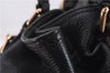Authentic PRADA Vintage Tassel Shoulder Drawstring Bag Leather Black 9689E