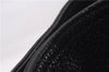Authentic PRADA Vintage Tassel Shoulder Drawstring Bag Leather Black 9689E