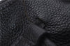 Authentic PRADA Vintage Tassel Shoulder Drawstring Bag Leather Black 9689E