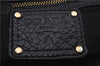 Authentic PRADA Vintage Tassel Shoulder Drawstring Bag Leather Black 9689E