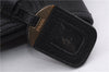Authentic PRADA Vintage Tassel Shoulder Drawstring Bag Leather Black 9689E