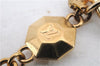 Authentic Louis Vuitton Porte Cles LV Facet Charm Key Ring Gold M65216 LV 9690C