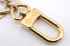 Authentic Louis Vuitton Porte Cles LV Facet Charm Key Ring Gold M65216 LV 9690C