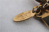 Authentic Louis Vuitton Porte Cles LV Facet Charm Key Ring Gold M65216 LV 9690C