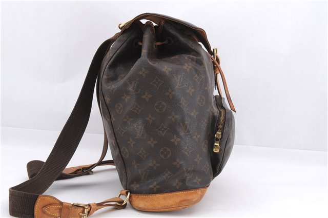 Authentic Louis Vuitton Monogram Montsouris GM Backpack M51135 LV 9692D