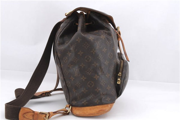 Authentic Louis Vuitton Monogram Montsouris GM Backpack M51135 LV 9692D