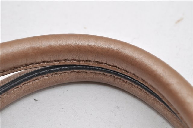 Authentic GUCCI Vintage Sukey Shoulder Tote Bag Leather 211944 Beige 9692F